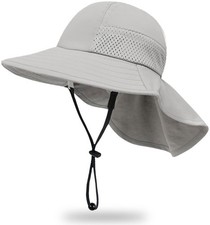 Toddler Baby Sun Hat Kids Summer UPF 50 Adjustable Beach Bucket Wide Brim