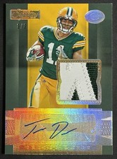2016 Donruss Signature Series Patch Auto Trevor Davis RC Rookie 3/3 SP-TD Packer