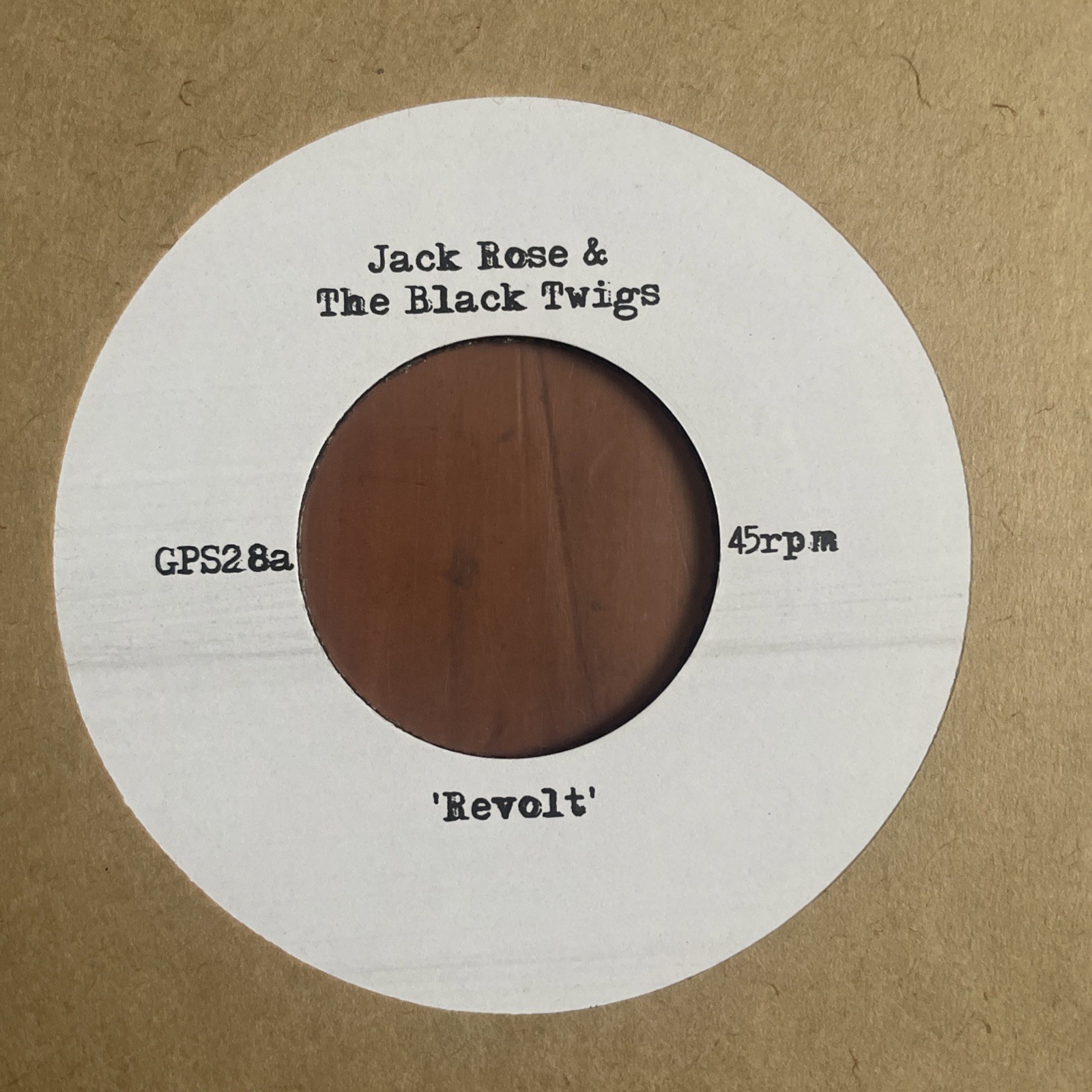 Jack Rose And The Black Twigs • Revolt unplayed 7” vinyl • Great Pop Supplement