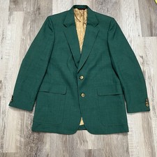 Vintage Jack Nicklaus Sport Coat Blazer Golf Green Gold Buttons Masters Union