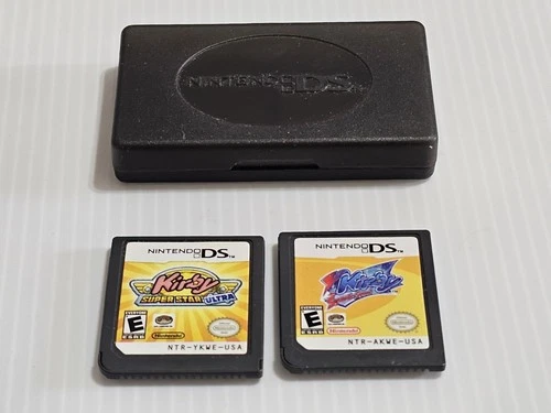 2 Nintendo DS Games Kirby: Squeak Squad & Super Star Ultra Tested Work Cartridge