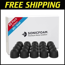 Memory Foam Earbud Tips - Small Black 20 Pack