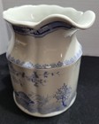 FURNIVALS QUAIL,1913 MILK PITCHER MADE IN ENGLAND,BLUE & WHITE PORCELAIN ANTIQUE — photo 3