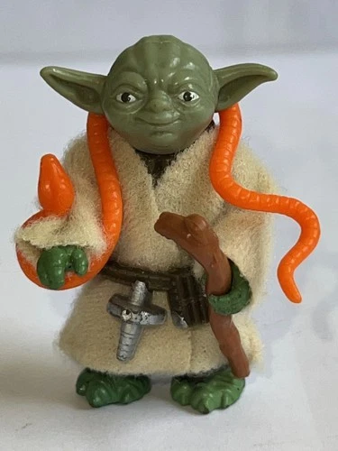 Star Wars Vintage KENNER 1980 Yoda Figure 100% Complete LOOKS NICE! Pac-Man Eyes