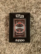 Zippo Lighter NHS Independent Truck Company Spade Black Matte