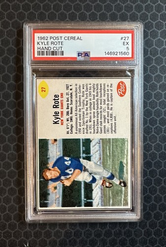1962 Kyle Rote #27