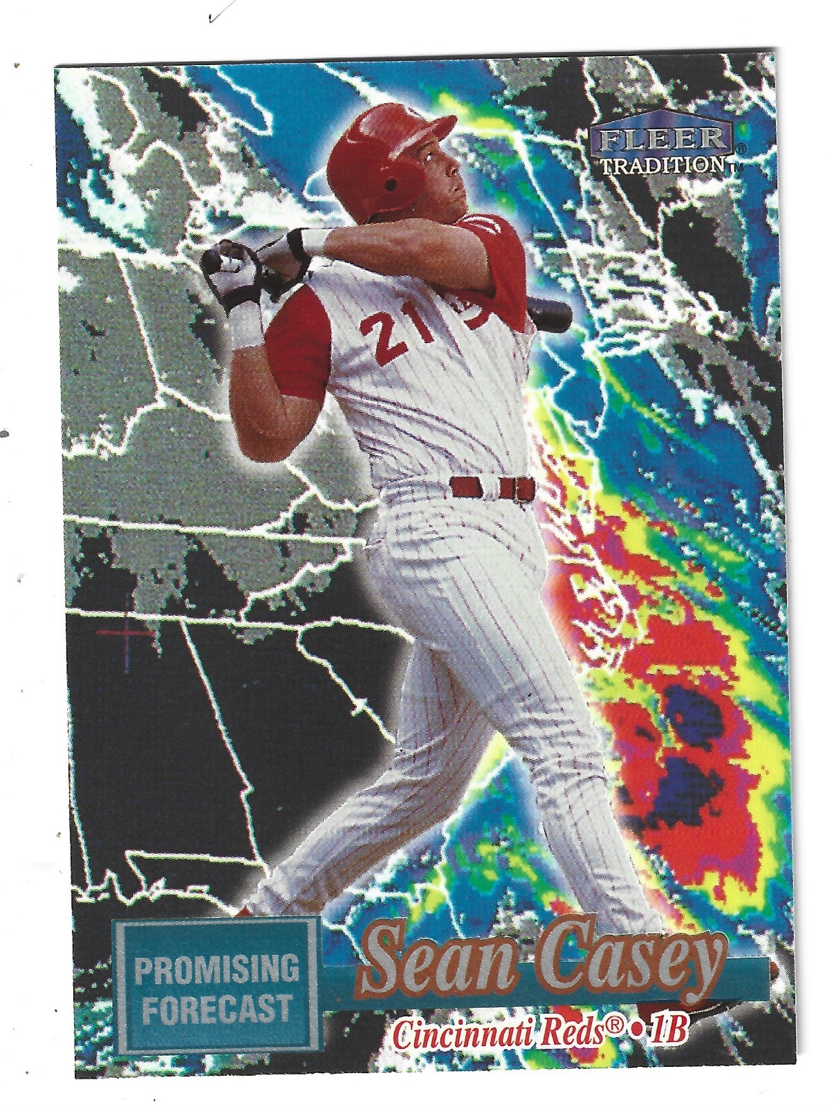 1998 Fleer Tradition Promising Forecast #PF2 Sean Casey  CINCINNATI  Reds