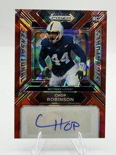 2024 Panini Prizm Draft Picks - Sensational Signatures Chop Robinson #SS-CRN Red