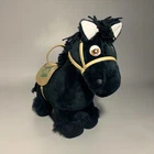 VTG Cabbage Patch Kids Show Pony Black 1984 Coleco Horse Doll Tan Saddle Bridle