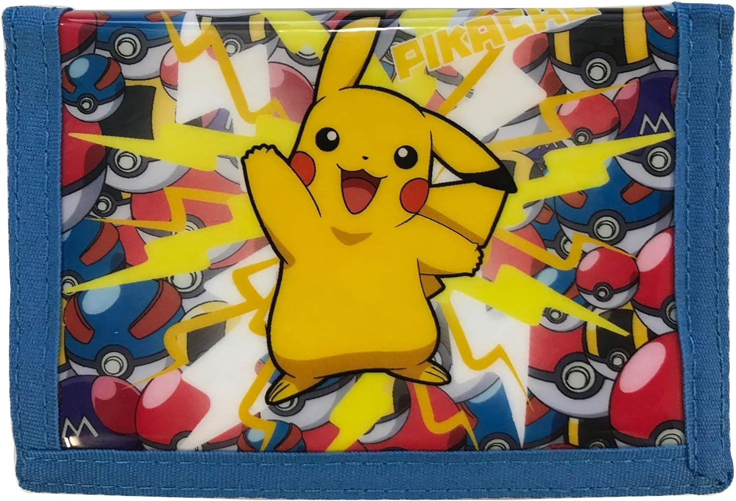Pokemon Pikachu Wallet Tri Fold with Note, Coin & Card Sections NEW & OFFICIAL