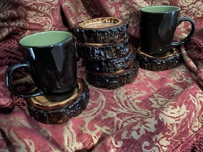 Real Texas Oak Coasters Set Of Six