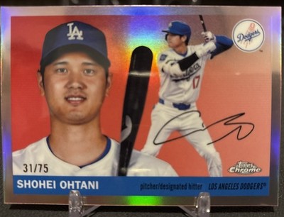 2025 Topps Chrome Platinum Anniversary Shohei Ohtani Rose Gold Refractor /75