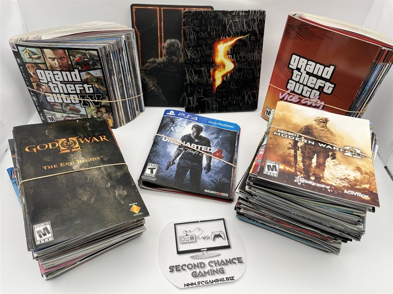7lb Bulk Large Wholesale Resellers Artwork / Manual Lot for PlayStation 2 3 4
