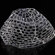 Transparent Rubber Fishing Net Fly Fishing Landing Net Replacement Netting For F