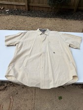 Vtg Tommy Hilfiger Regular Fit Linen Cotton Blend Button-Down Shirt with Pocket