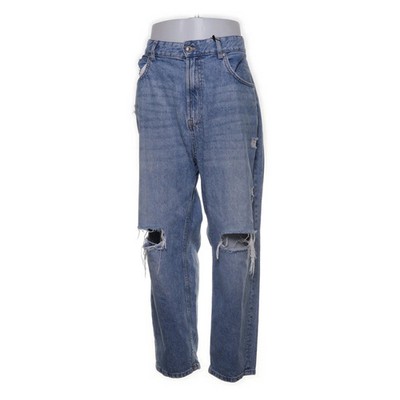 Bershka Denim, Jeans, Größe: 46, Loose, Blau, Baumwolle, Einfarbig, Denim #V2g