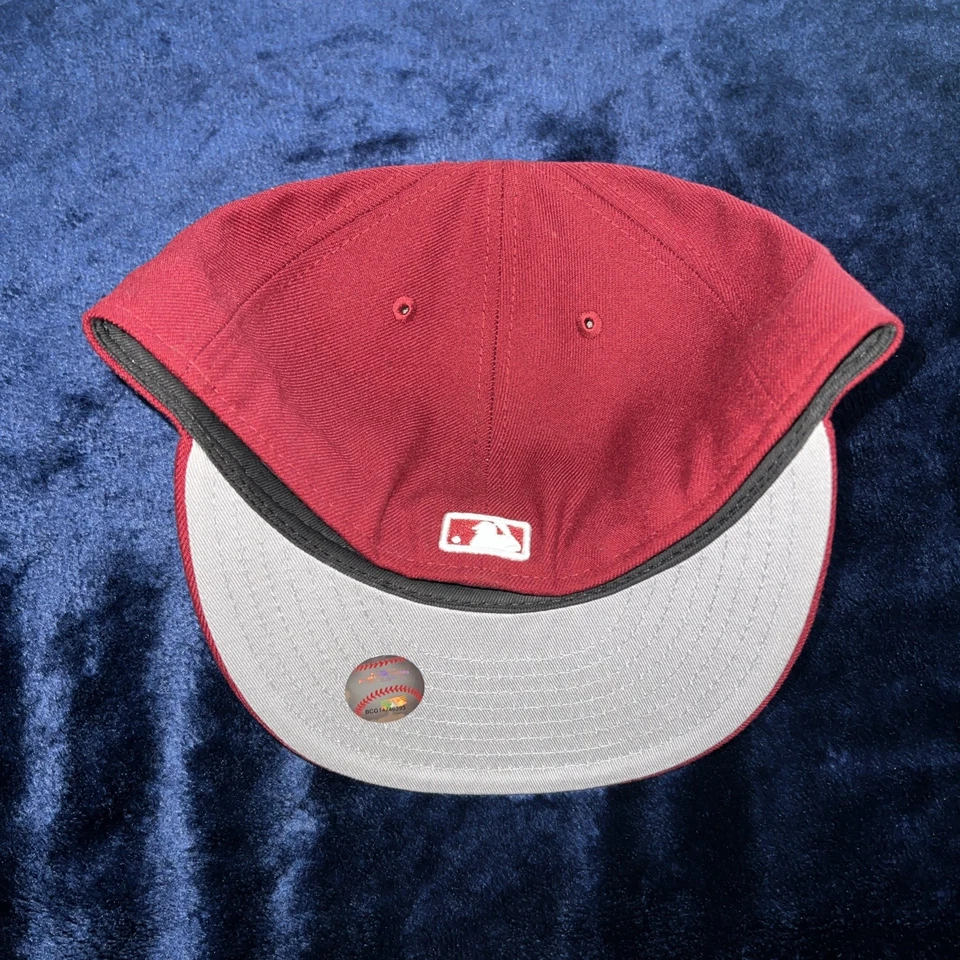 Los Angeles Dodgers MLB  59Fifty Fitted Hat -Burgundy - Image 3 of 4