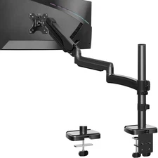 MOUNTUP 27inch Extra Long Monitor Arm, Single Desk Mount for 22-32 inch, Tall...