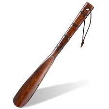 Premium Wooden Shoe Horn, 13" Shoe Horn Long Handle for Seniors Men Women Boot