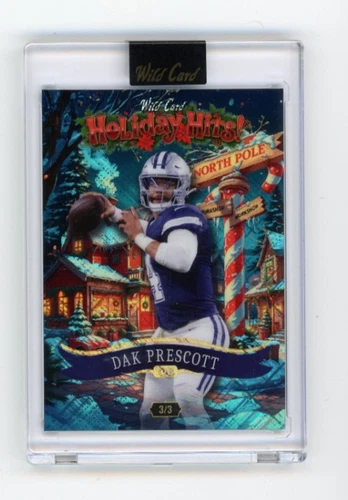 DAK PRESCOTT #ED 3/3 2025 Wild Card HOLIDAY HITS CHRISTMAS NFL DALLAS COWBOYS