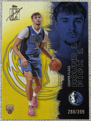 Topps 2026 Cooper Flagg Signature Class Rookie Mavericks Round 1 Pick 1 /399