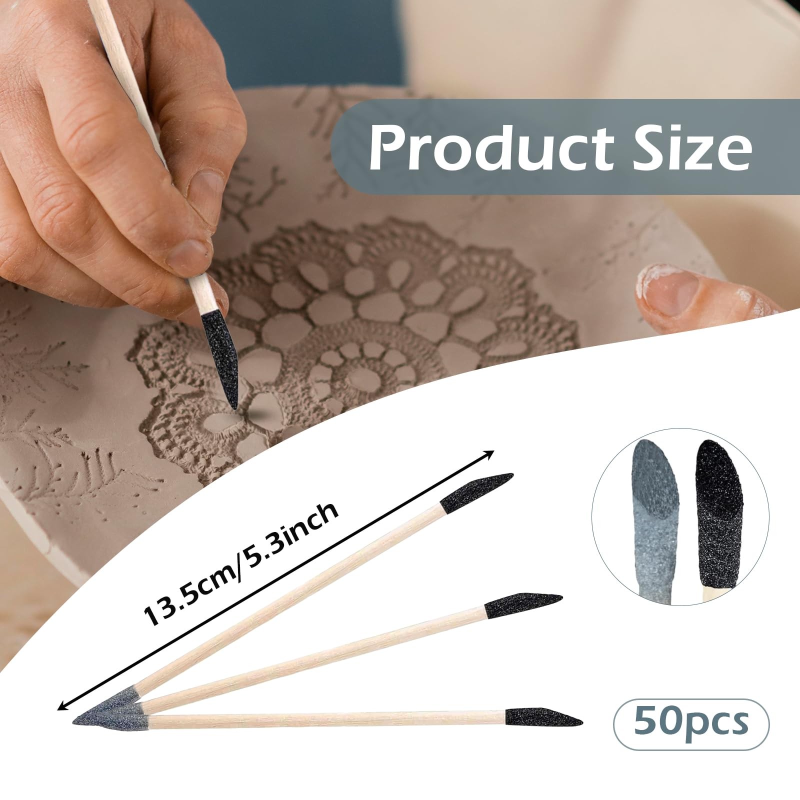 30 Pcs Double Ended Sanding Sticks Detailing Polishing Tool for Plastic Models