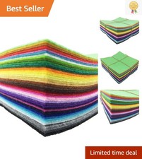 Luxury Assorted Felt Sheets - 42 Colors, 6x6 Inches, Perfect for Holiday Crafts