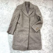 MARGARET HOWELL Wool Herringbone Fly Front Coat Lined Size I MH0326305