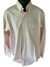Brooks Brothers Dress Shirt Men's 16 1/2 6/7 Pink Button Down LS Pocket