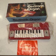 Mini tastiera vintage Radio Shack organo elettronico 60-1022 con scatola testata funzionante