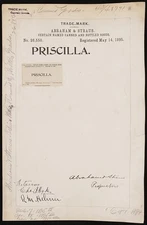 Abraham & Straus for Priscilla brand Certain Named Canned and Bottled Goods