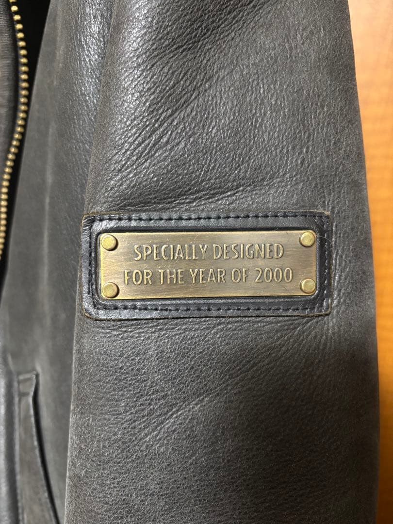 Rare BOSS COFFEE 2000 Millennium Limited Leather Jacket Cowhide M