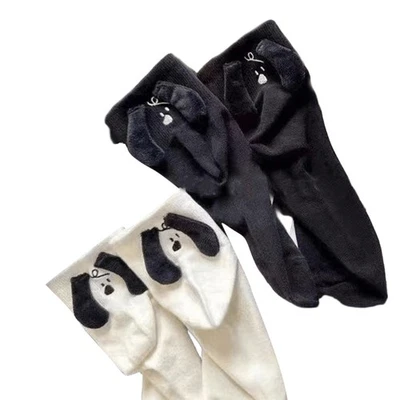 Fun Novelty Crew Socks 3D Dog Ears Doll Ankle Socks Cotton Boot Socks Hosiery - Image 1 of 4