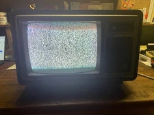 Vintage GE 13'' TV Television Monitor Retro Gaming 5F1R20414 Woodgrain Prop