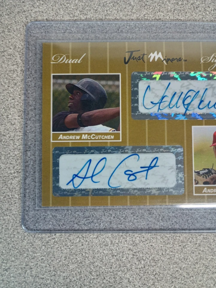 Just Minors 2007 doble firma Andrew McCutchen/Andrew Carpenter radiocontrol automático/10 Foto 2 de 4