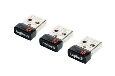 Pack of 3 Logitech Unifying Receiver USB Dongle Keyboard & Mouse