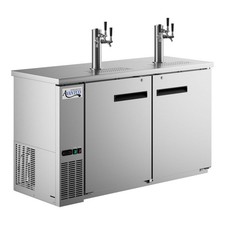 2 Triple Tap Kegerator Beer Dispenser - Stainless Steel, 2 1/2 Keg Capacity