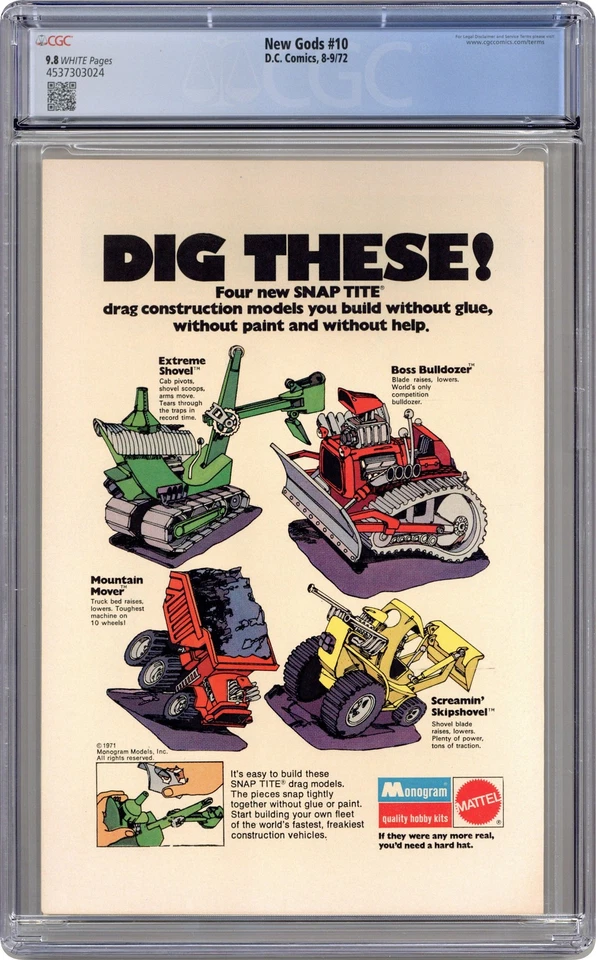 New Gods #10 CGC 9.8 1972 4537303024 - Image 2 of 2