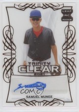 2021 Leaf Trinity Clear Auto Samuel Munoz #CA-SM1 Auto w5b