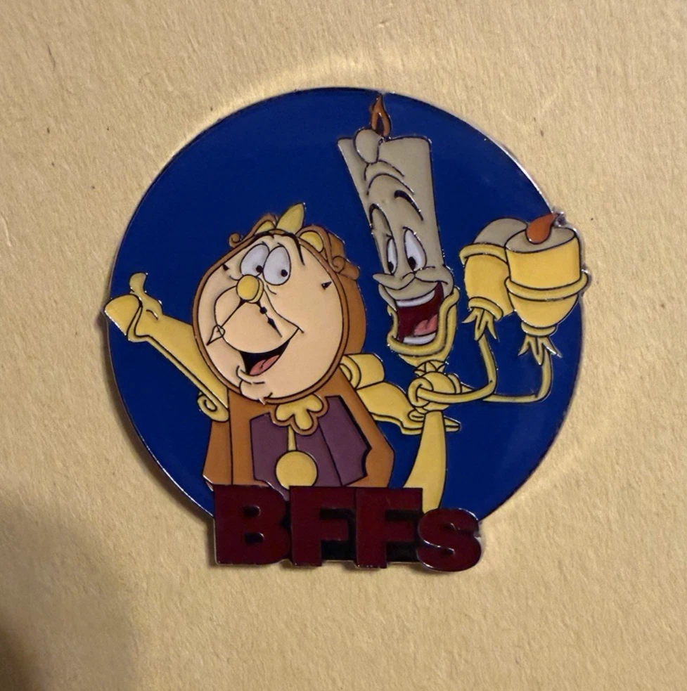 Disney Pin BFFs Mystery Cogsworth and Lumiere Retired