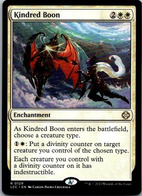 Kindred Boon R Commander: The Lost Caverns of Ixalan 129 LP NM-LP