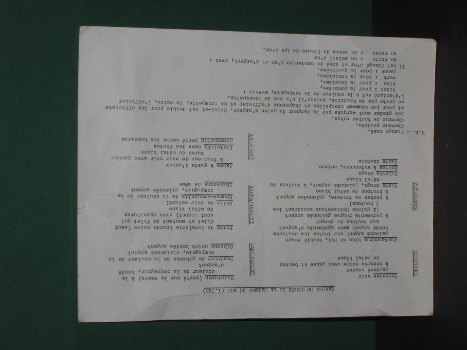 SEGOM  ANCIEN REGIME GARDES DU CORPS MAISON DU ROI 1745 / Art Miniature Historex - Photo 4/4