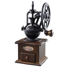 Manual Coffee Grinder Portable Hand Crank Coffee Mill With Wood Drawer Bean Gift