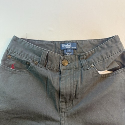 Polo Ralph Lauren Boys Straight Leg Pants Olive Green Size 8 Casual - Picture 3 of 7