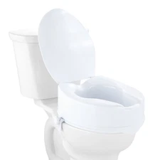 Uimoso Raised Toilet Seat 5" Raised 300lbs Universal Toilet Riser Non-Slip