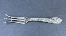 Frank M Whiting Pickle Olive Lemon Oyster Fork Sterling Silver Original Patina