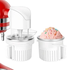 Ice Cream Attachment for Kitchenaid Stand Mixer with 250ML Frozen Bowl Compatibl