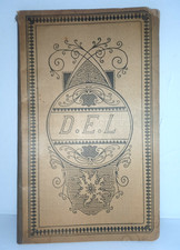 Vintage D.E. L.  Ledger Accounting Book Rare! 1900's clean no entries