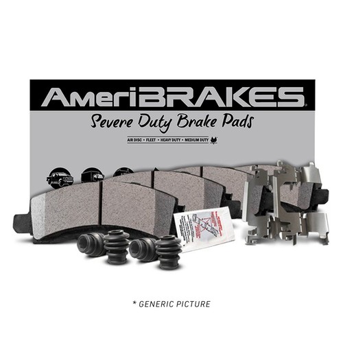 Front Rear Semi-Metallic Disc Brake Pads Kit For Ford E-450 Super Duty - Picture 6 of 11