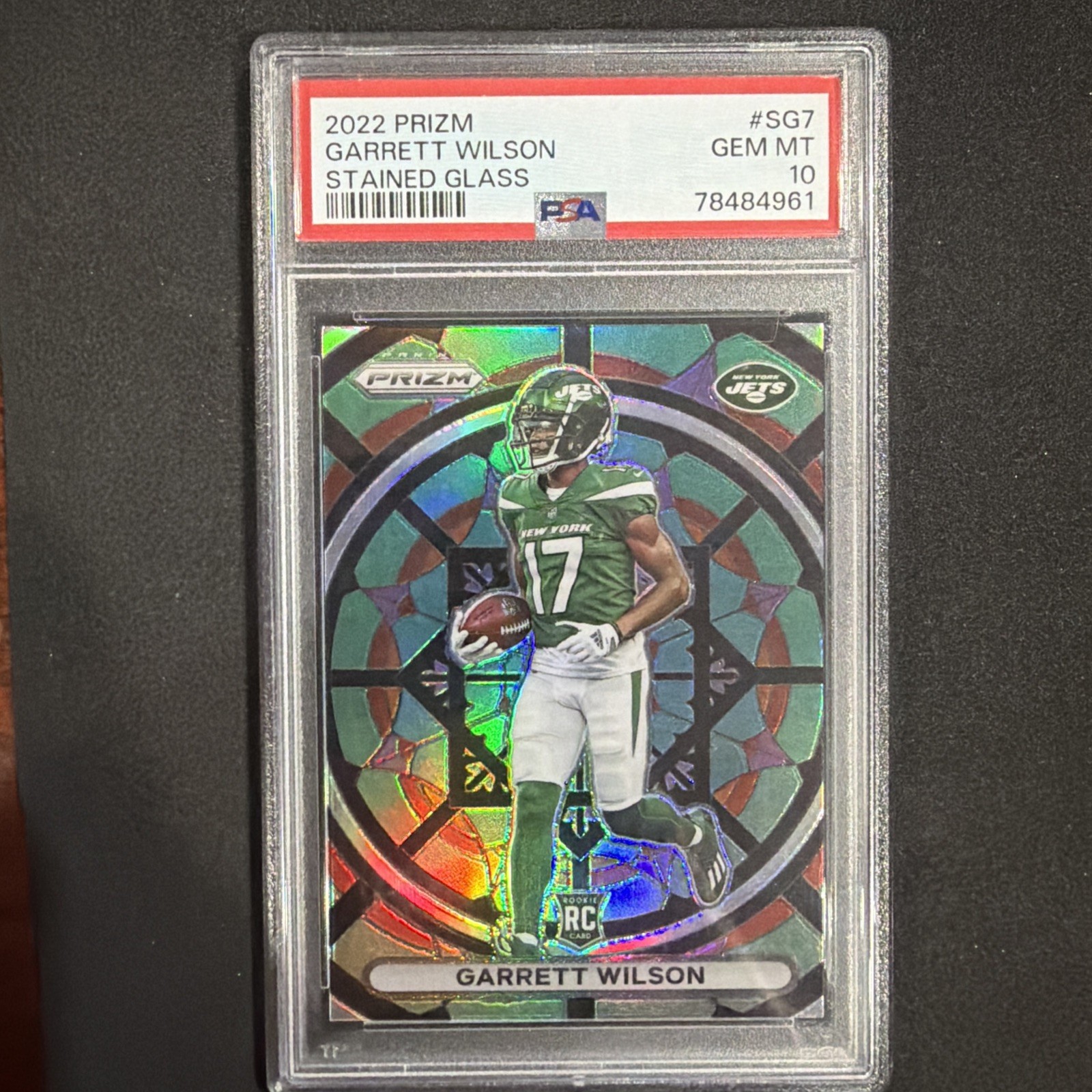 Garrett Wilson Panini Prizm Stained Glass #SG7 Base